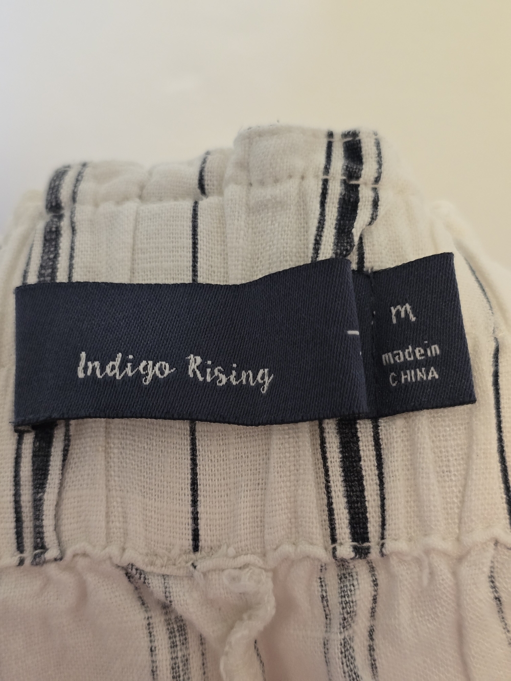 Indigo Rising - Striped Linen Shorts - Picture 10 of 11